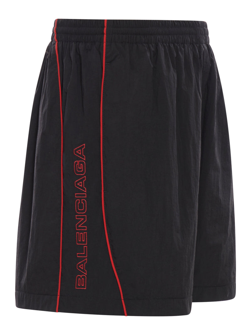 BERMUDA SHORTS IN TECHNICAL FABRIC WITH LOGO