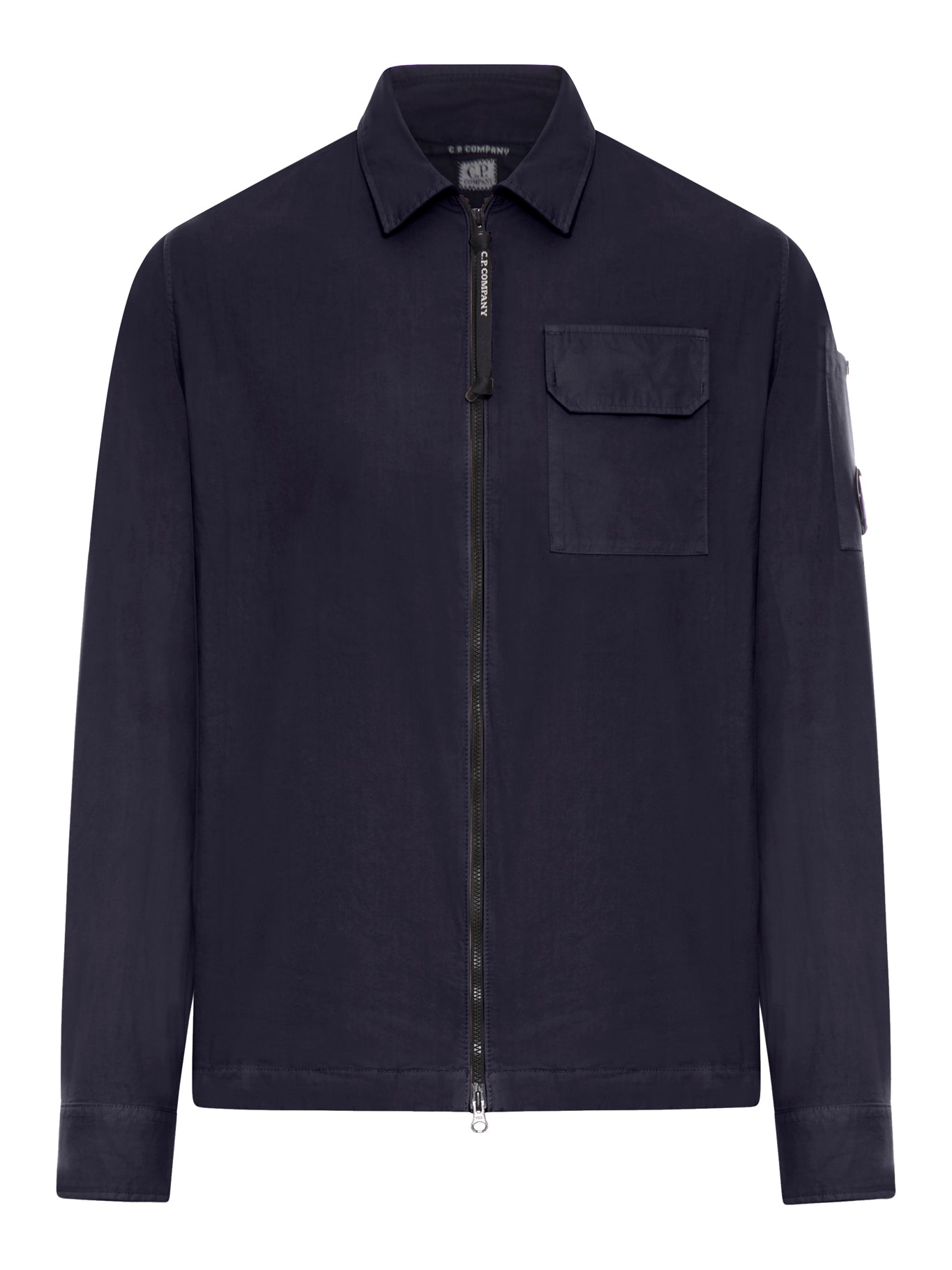 GABARDINE OVERSHIRT WITH ZIP