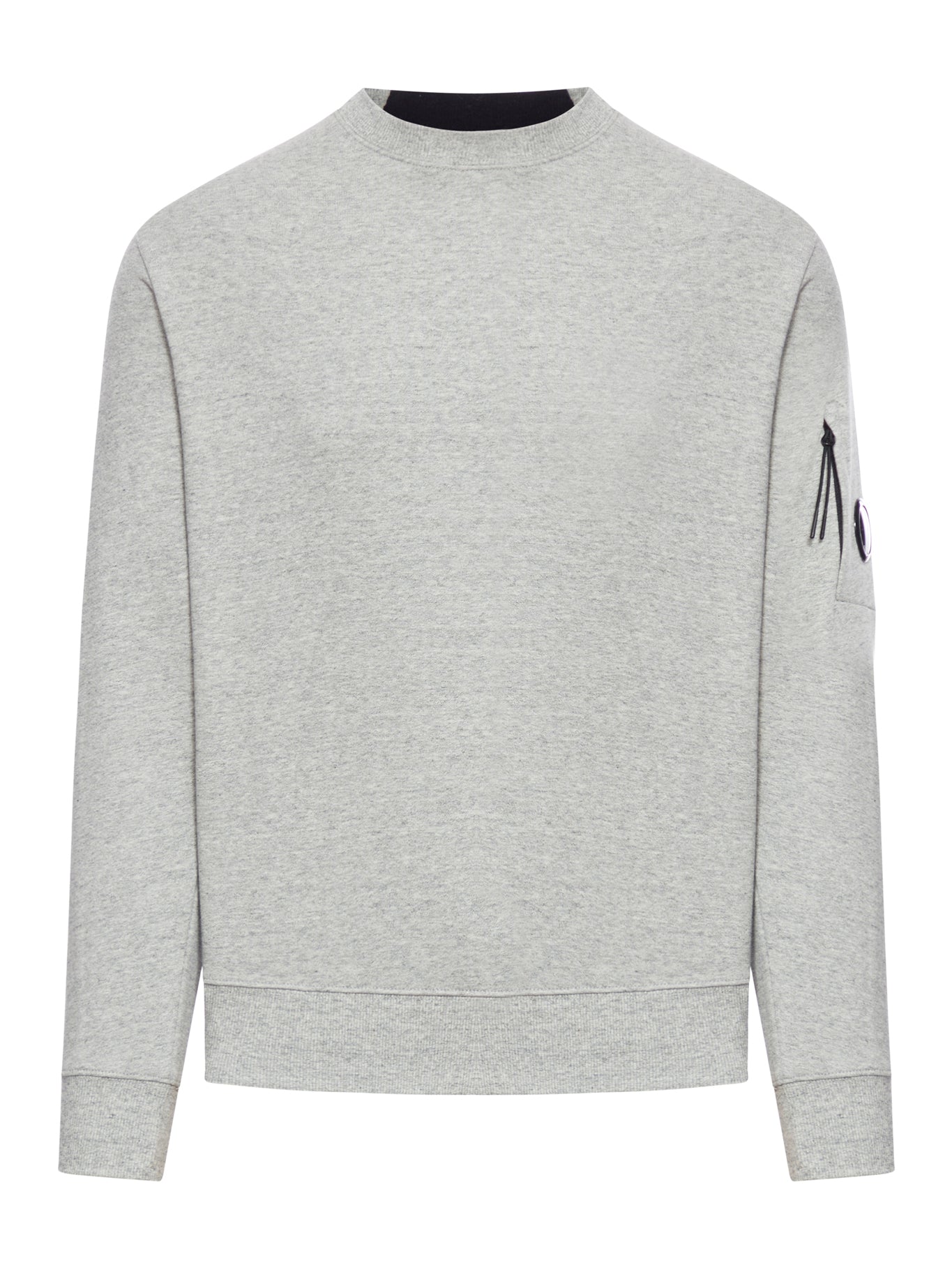 CREWNECK SWEATSHIRT IN COTTON DIAGONAL RAISED FLEECE LENS