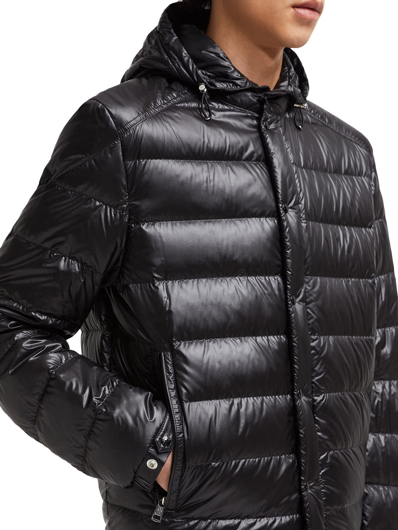 GLIERE HOODED SHORT DOWN JACKET