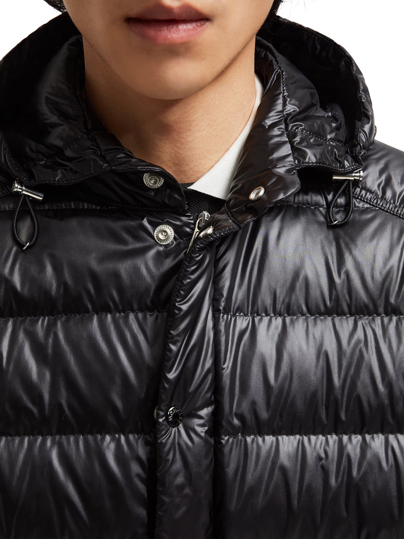 GLIERE HOODED SHORT DOWN JACKET