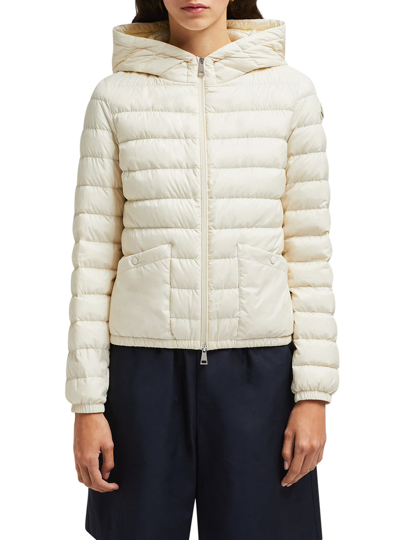 HEDE HOODED SHORT DOWN JACKET