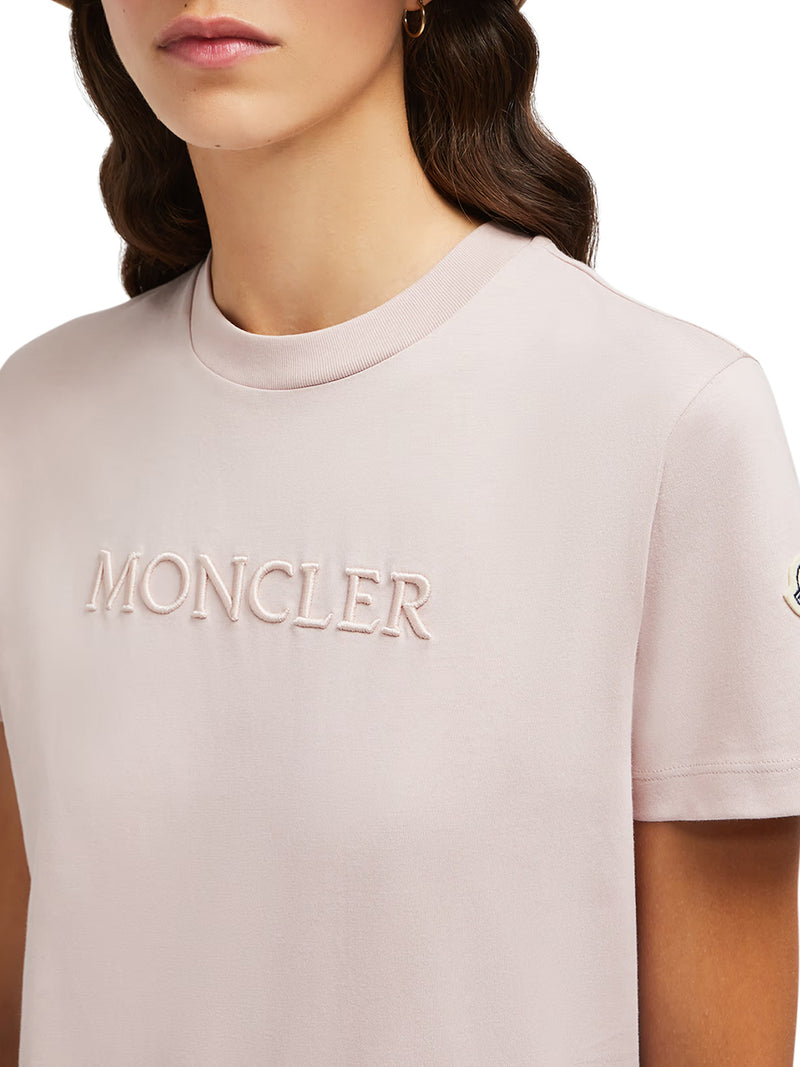 EMBROIDERED TONAL LOGO COTTON T-SHIRT