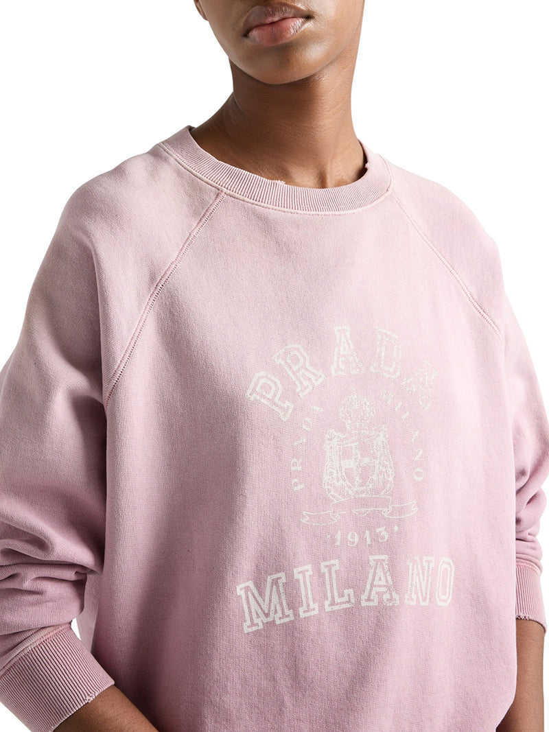 PRINTED COTTON SWEATSHIRT