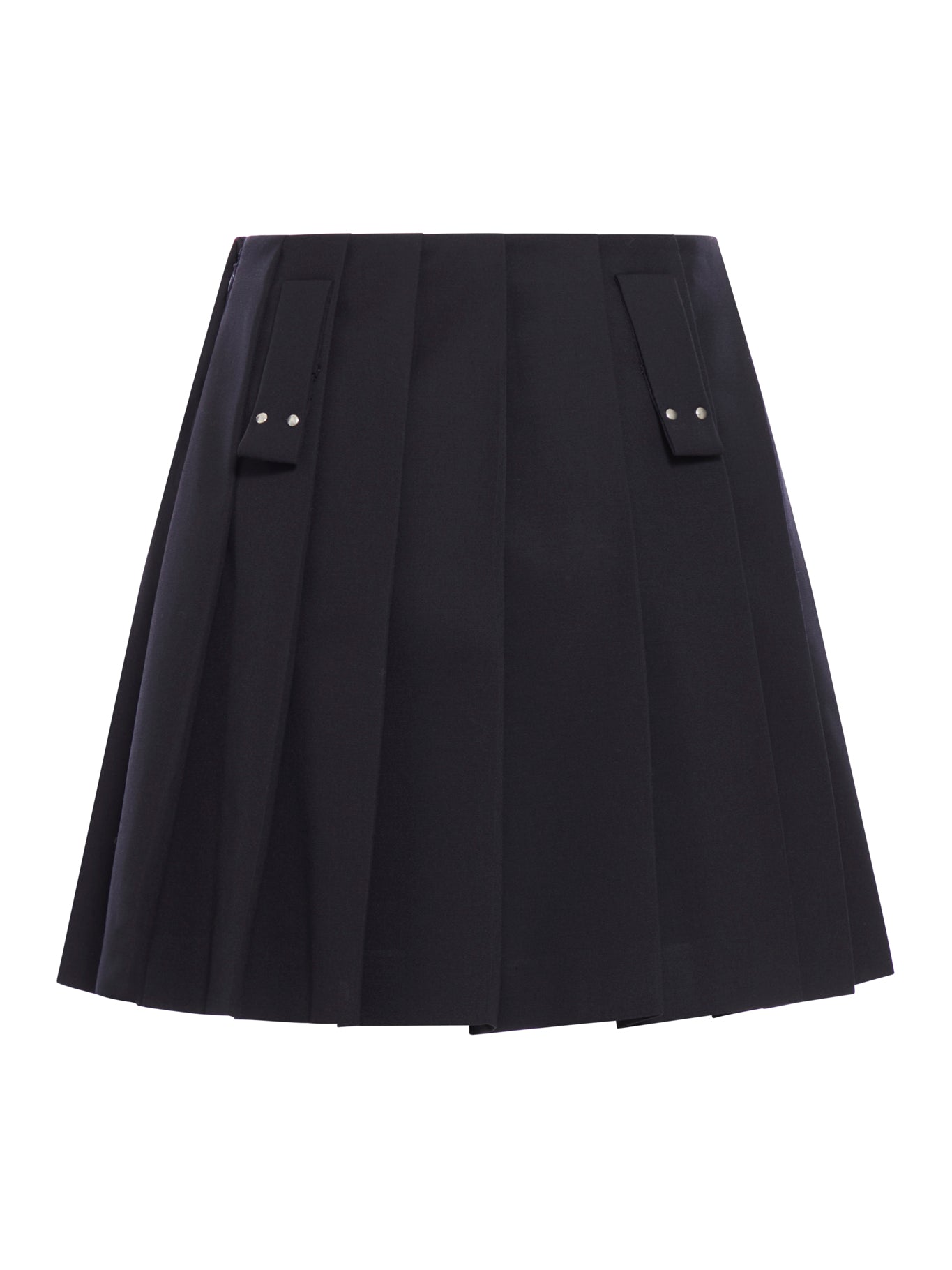 PLEATED WOOL SKIRT