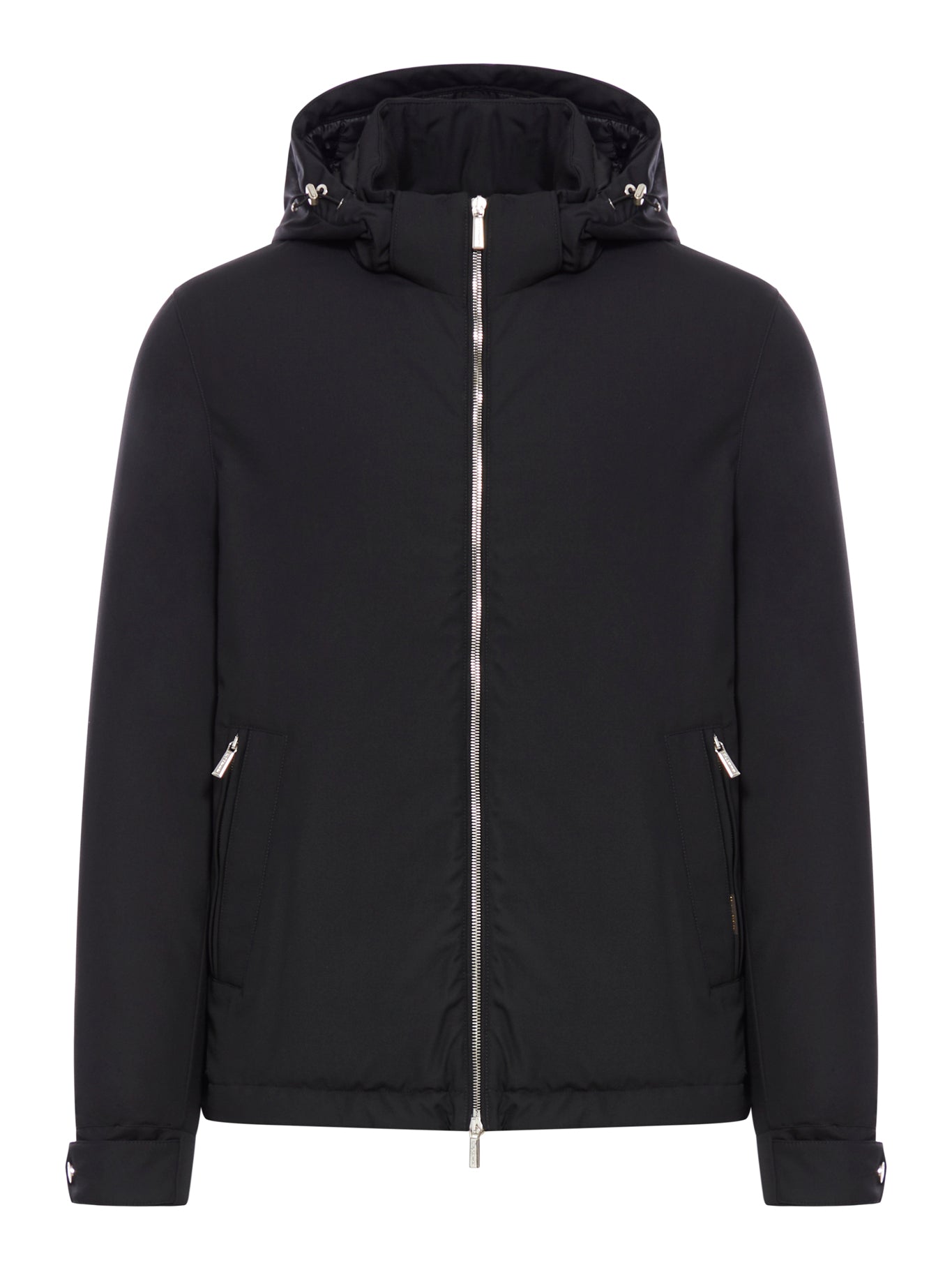 TECHNICAL FABRIC JACKET WITH HOOD