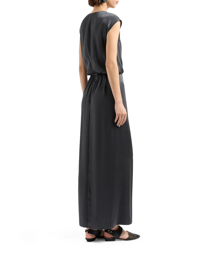 LONG DRESS IN DOUBLE SILK SATIN