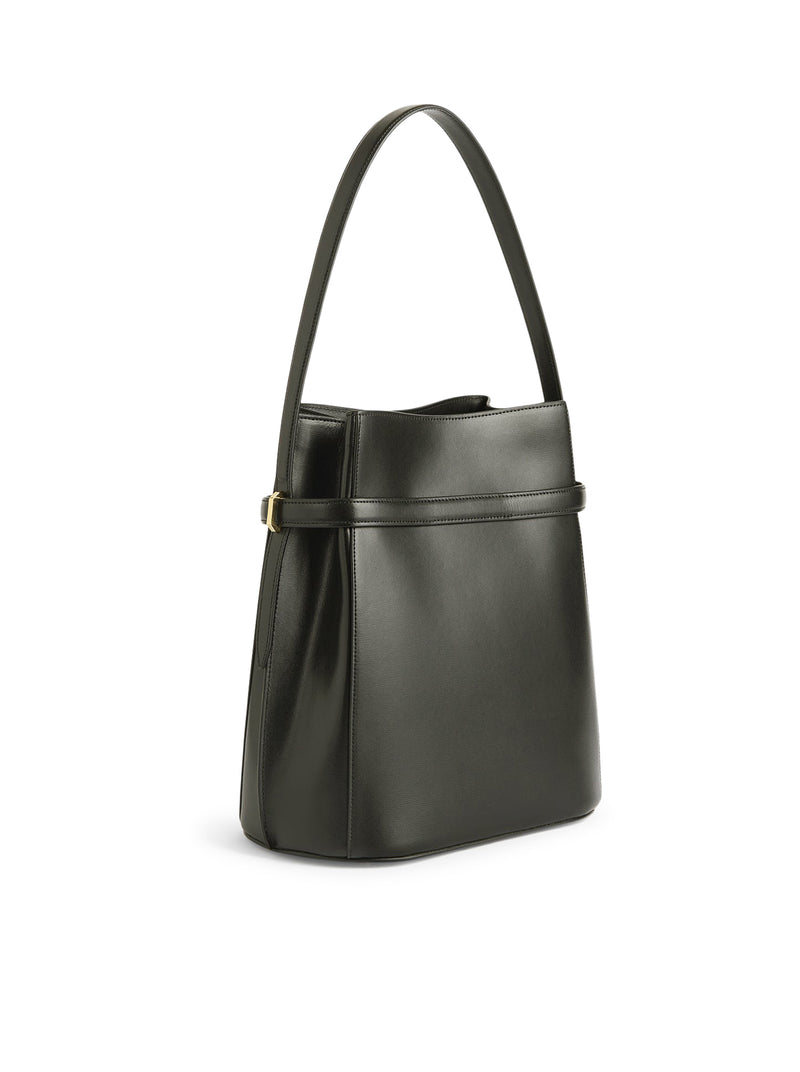 BELTED BUCKET BAG