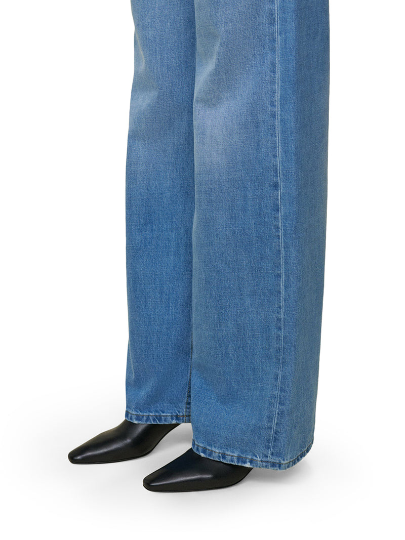 SKATER LOOSE WIDE LEG JEANS