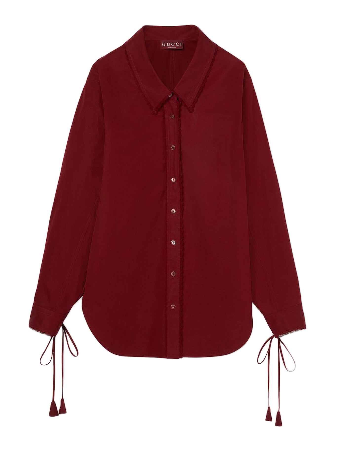 COTTON POPLIN SHIRT WITH LAYERS