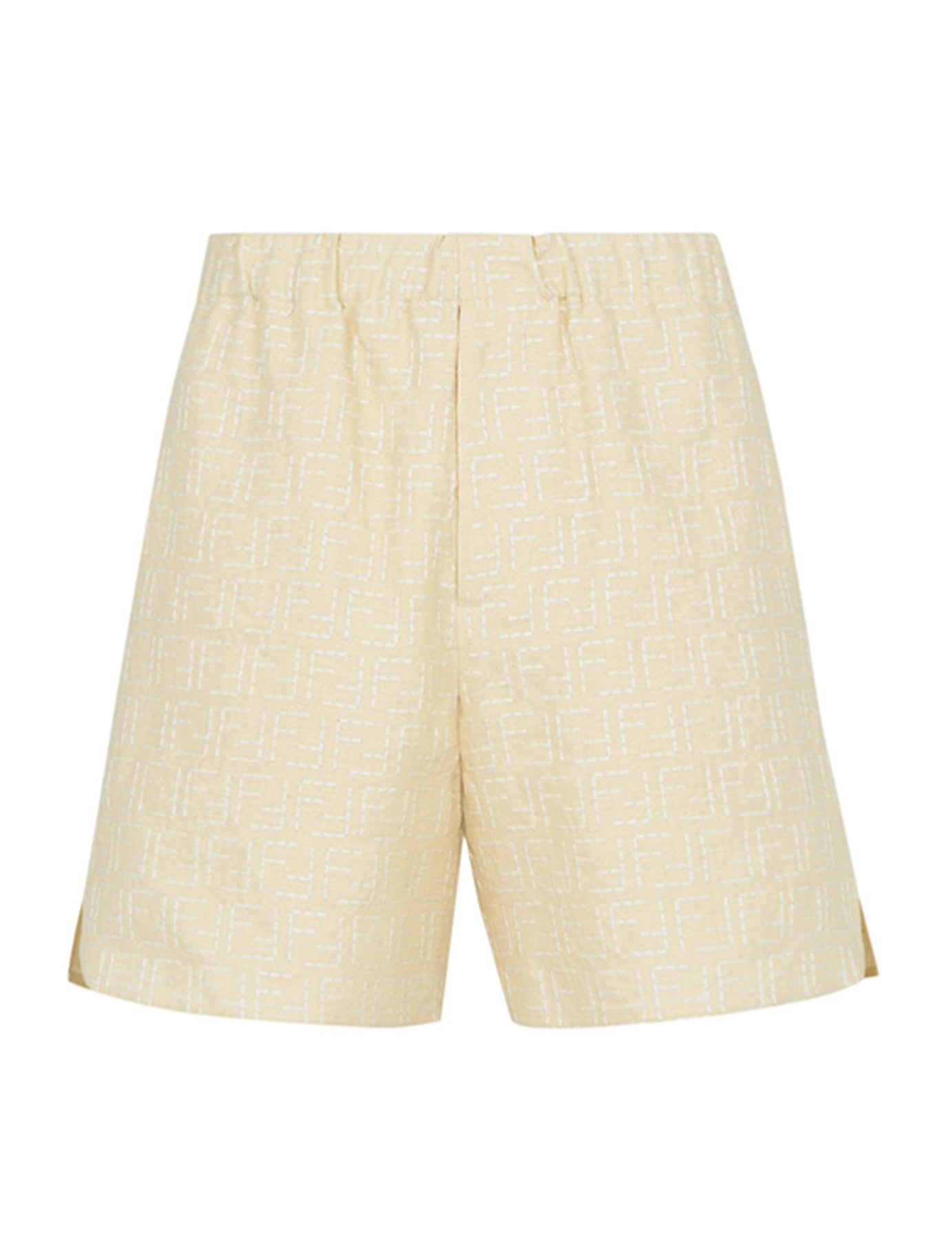 BERMUDA SHORTS IN LINEN JACQUARD FF