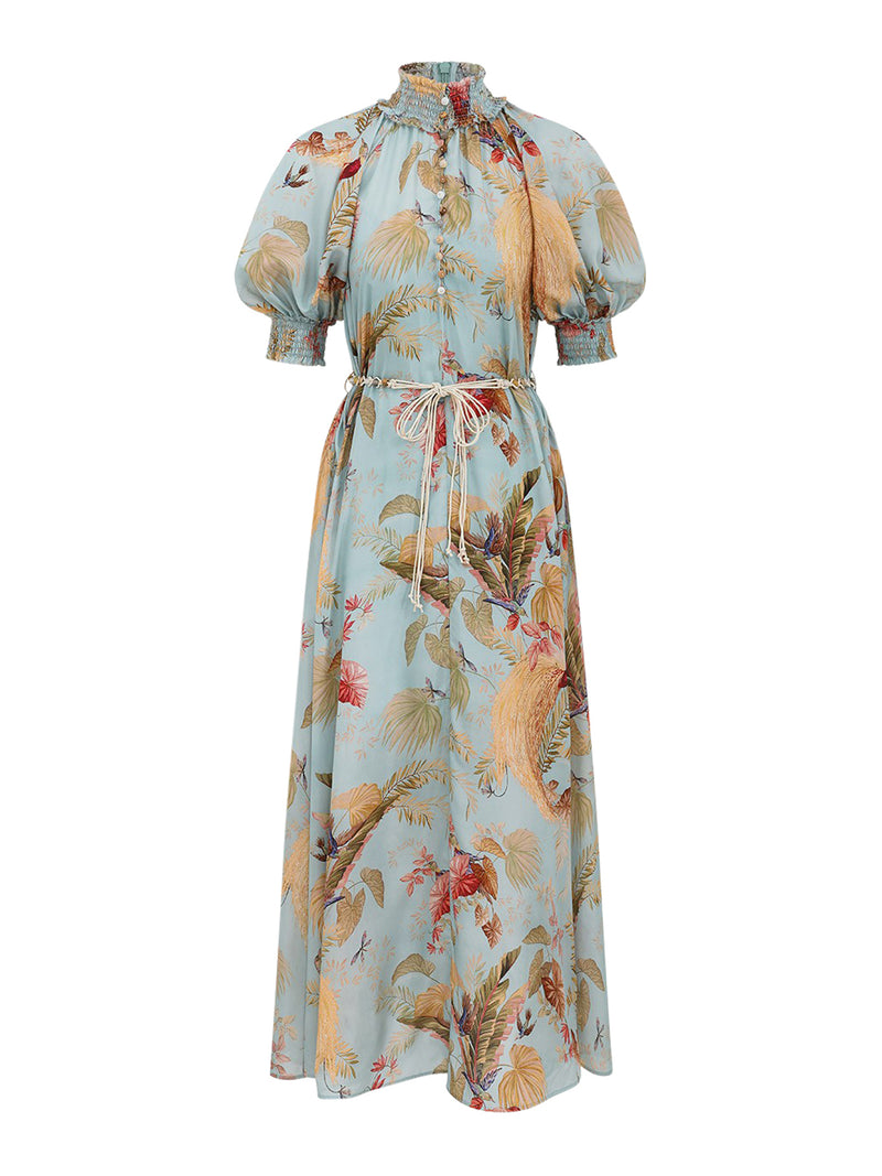 LONG DRESS WITH FLORAL PRINT