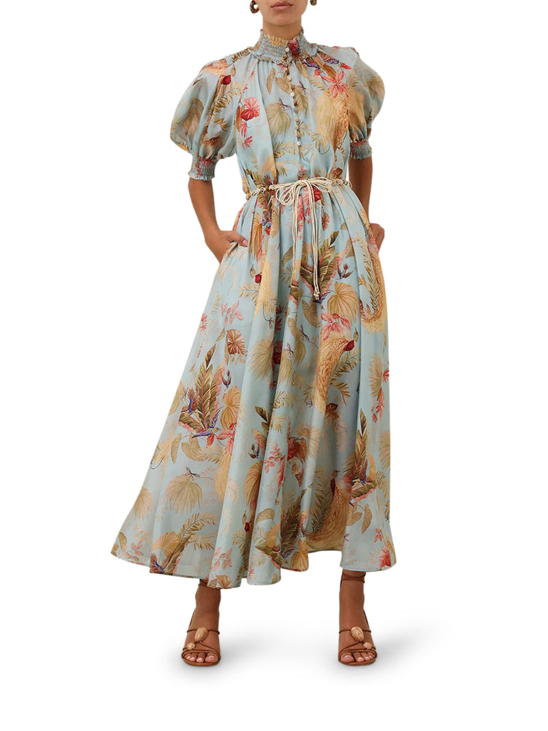 LONG DRESS WITH FLORAL PRINT