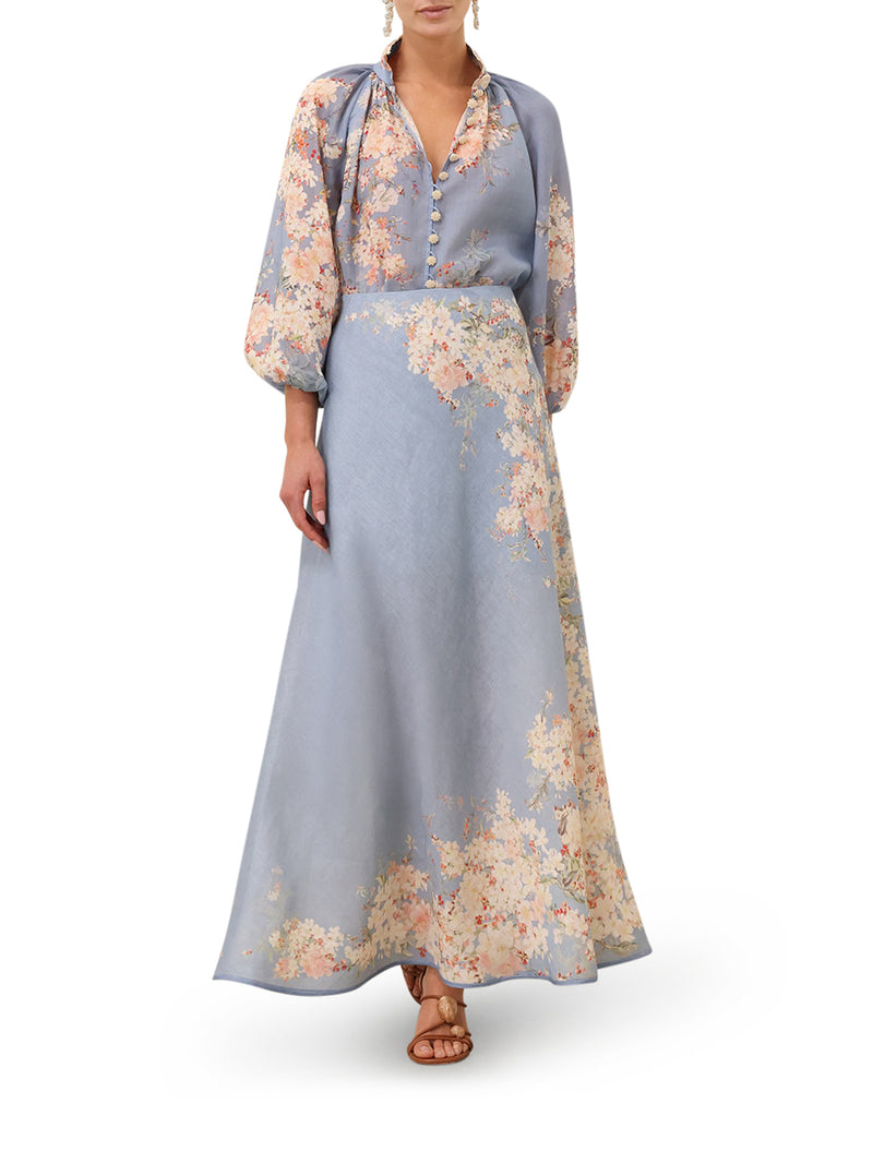 FLUID BLOUSE WITH JEWEL BUTTONS