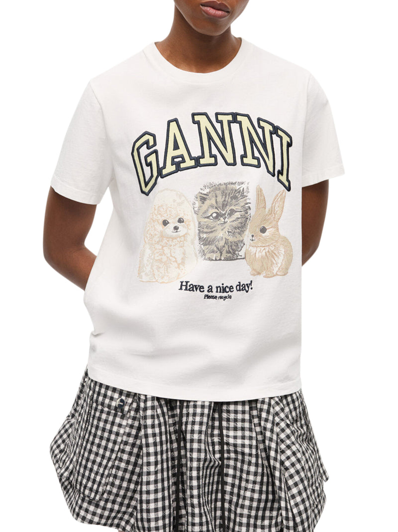 COTTON T-SHIRT WITH PRINT