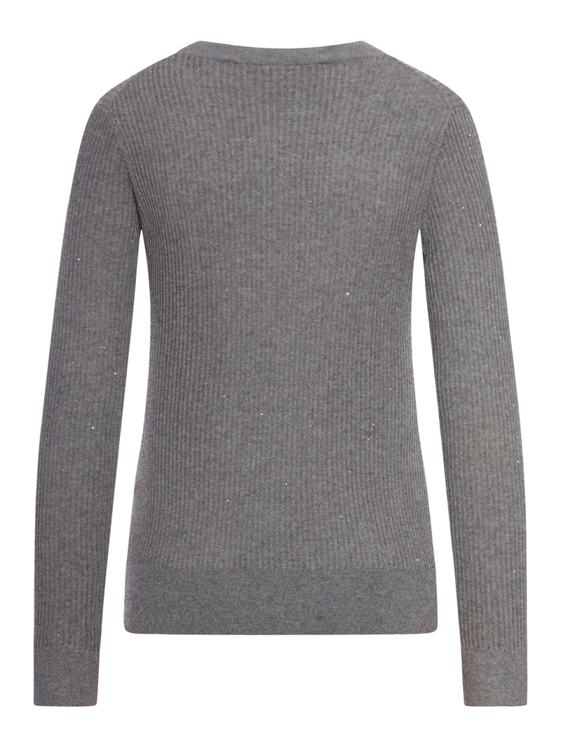 WOOL AND SILK SWEATER WITH SEQUINS