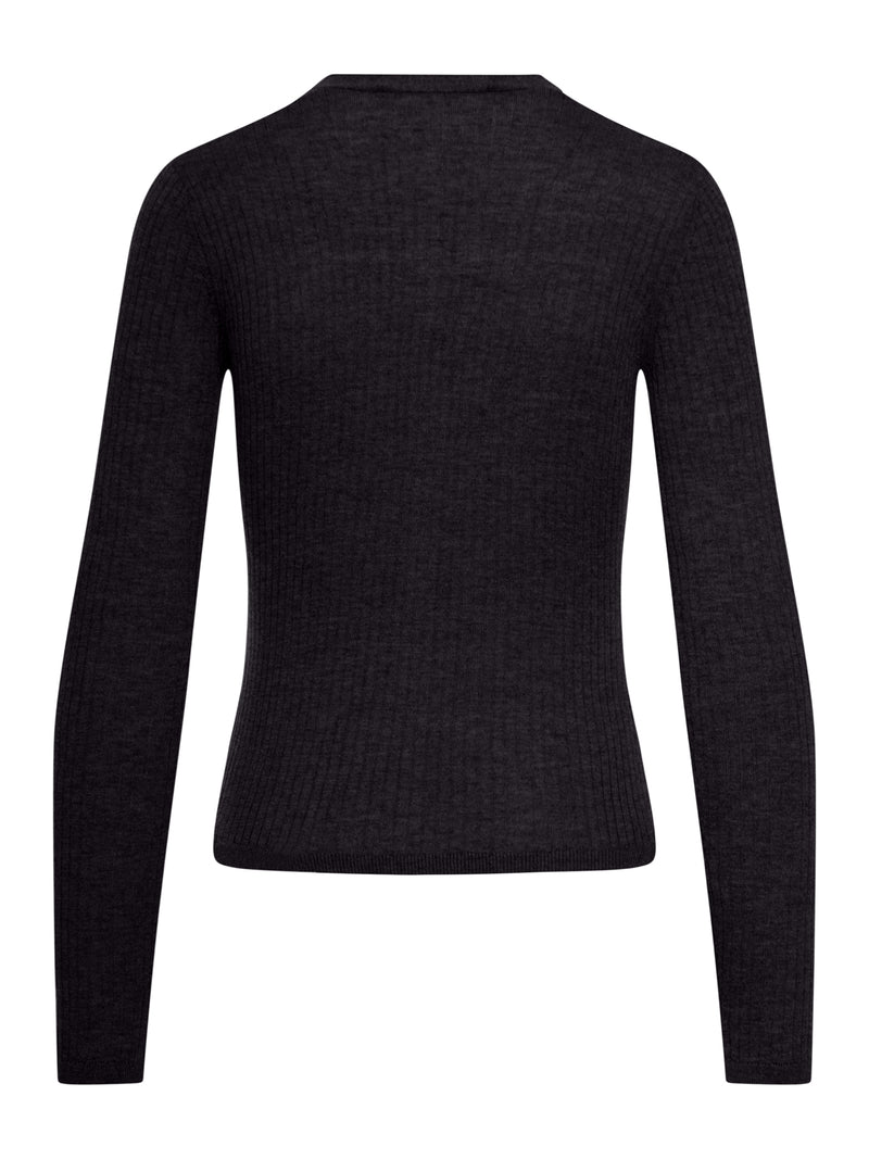 RIBBED SILK CARDIGAN