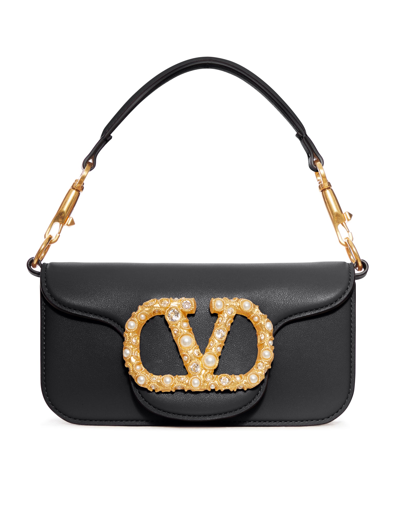 SMALL LOCO` CALFSKIN BAG WITH JEWEL LOGO