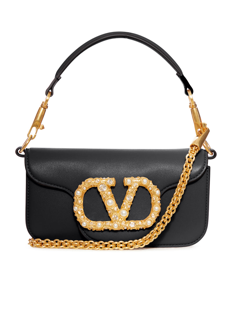 SMALL LOCO` CALFSKIN BAG WITH JEWEL LOGO