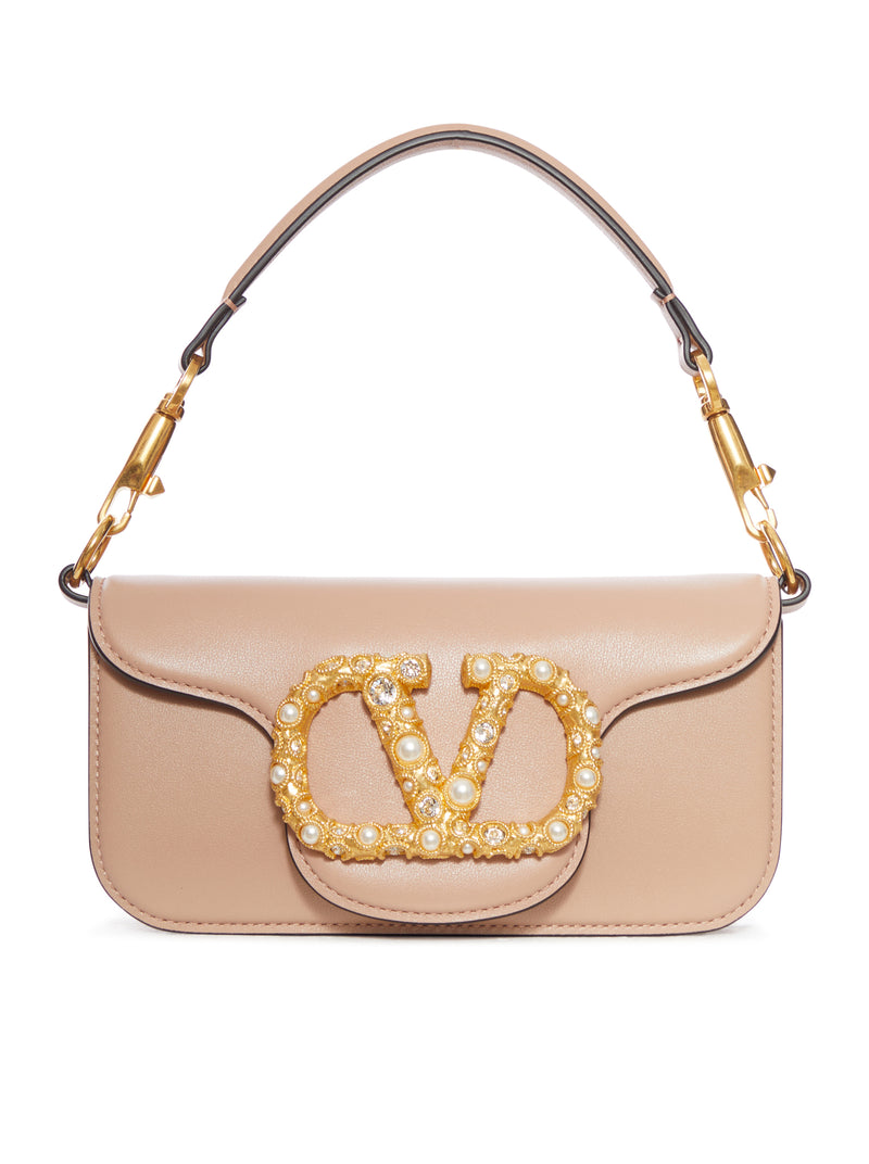 SMALL LOCO` CALFSKIN BAG WITH JEWEL LOGO