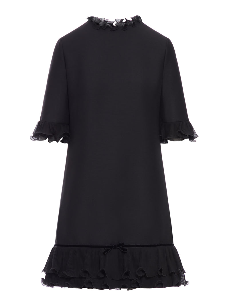 SHORT CREPE COUTURE DRESS