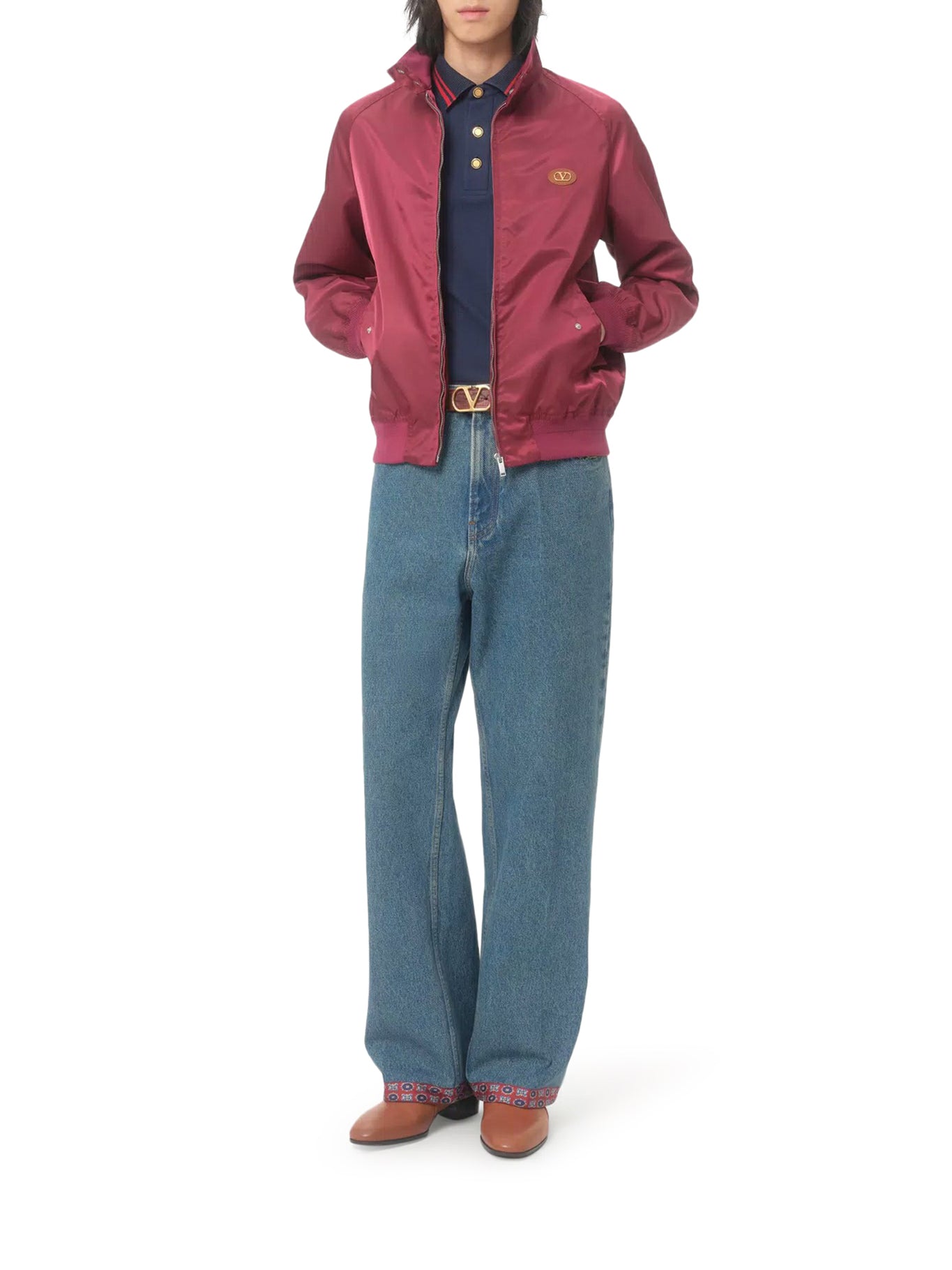 COTTON PIQUET POLO WITH VG EMBROIDERY