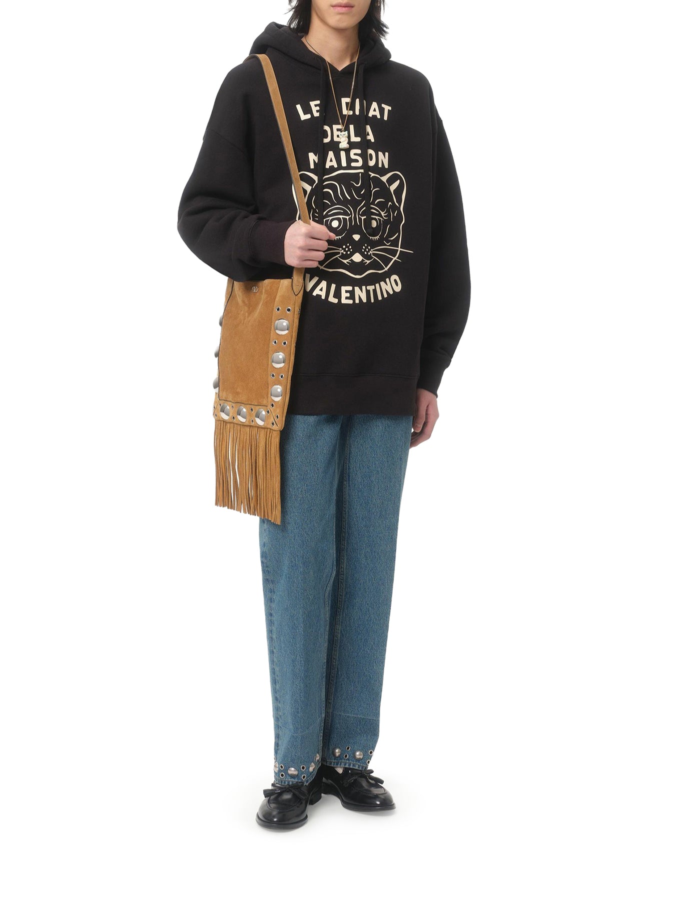 COTTON SWEATSHIRT WITH CHAT DE LA MAISON PATCH