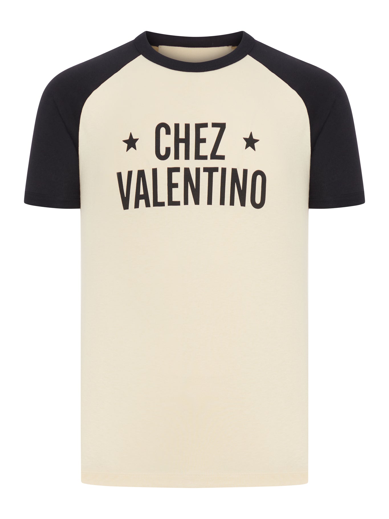 CHEZ VALENTINO PRINT COTTON T-SHIRT