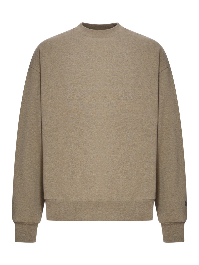 SWEATSHIRT WITH RIBBED CUFFS