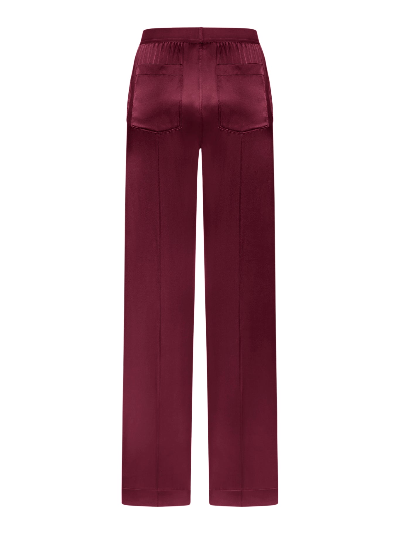 STRETCH SILK SATIN PANTS