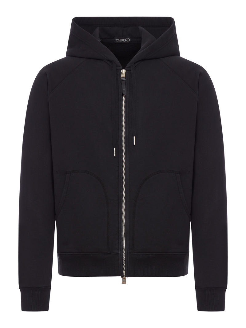 COTTON ZIP-UP SWEATSHIRT