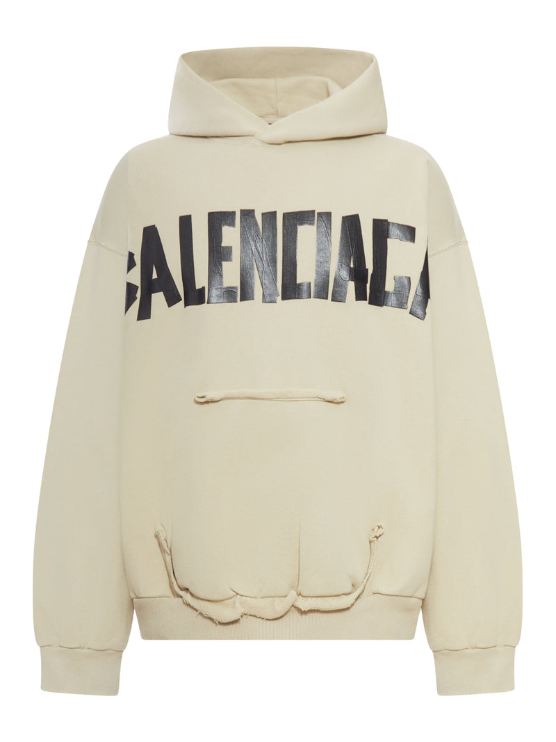 HOODIE WITH RIPPED POCKET