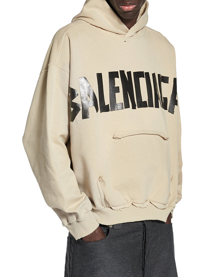 HOODIE WITH RIPPED POCKET