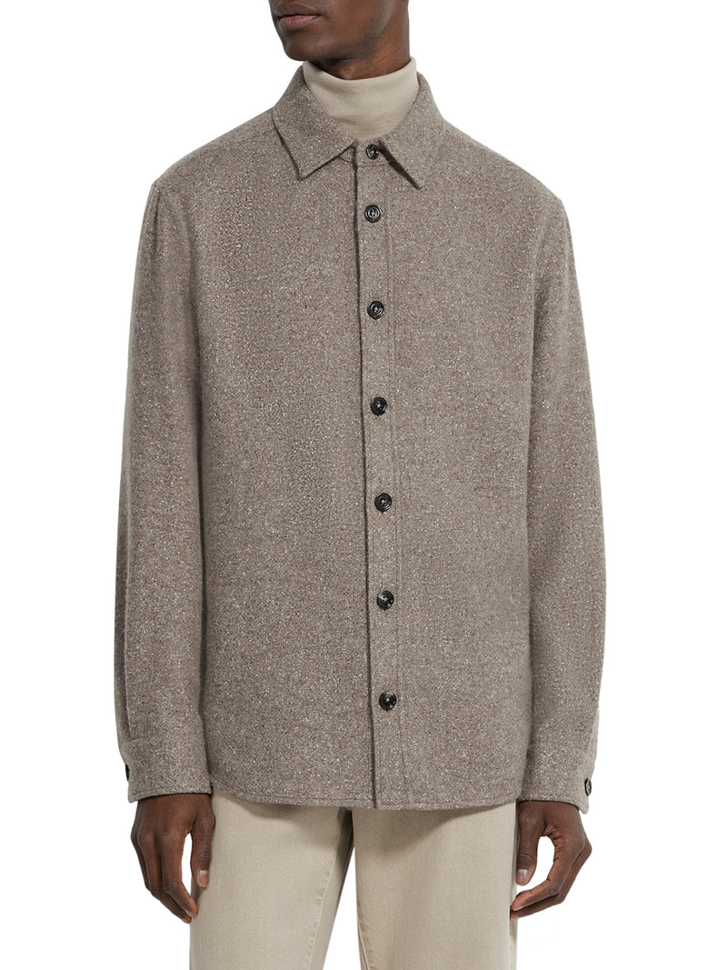 CASHMERE AND SILK OVERSHIRT