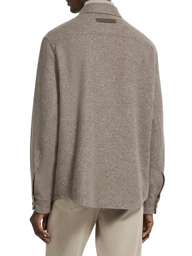 CASHMERE AND SILK OVERSHIRT