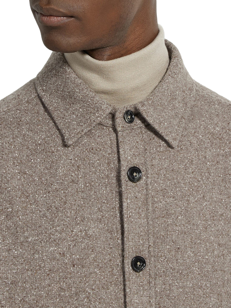 CASHMERE AND SILK OVERSHIRT