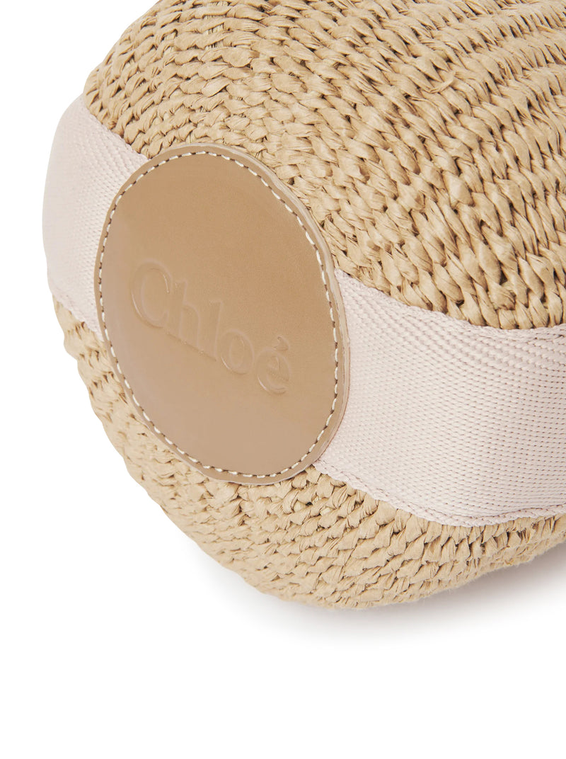 WOODY SMALL BASKET BAG IN NATURAL FIBRES