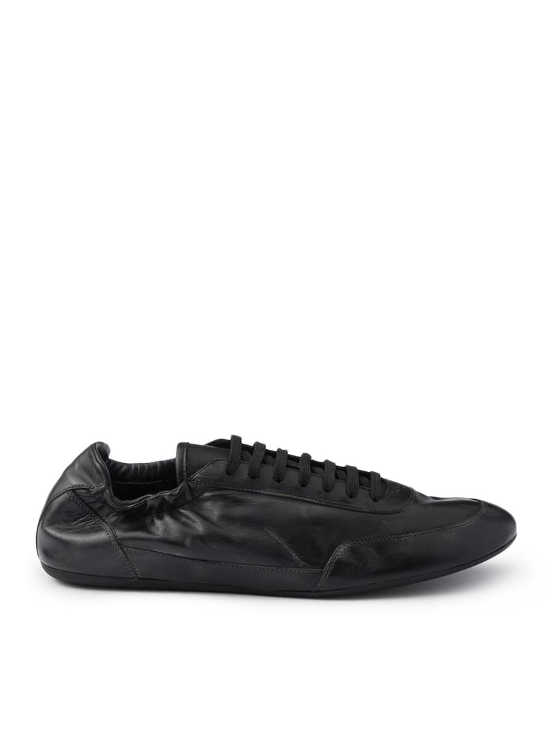 COLLAPSE LEATHER SNEAKERS