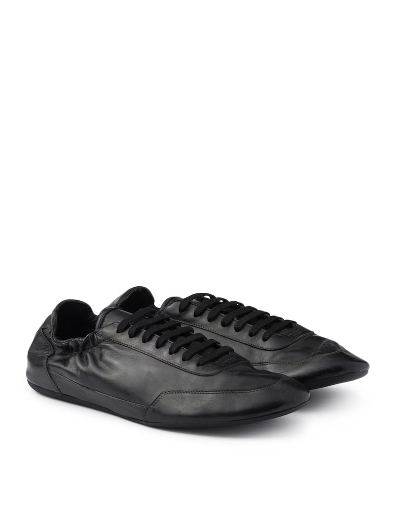 COLLAPSE LEATHER SNEAKERS