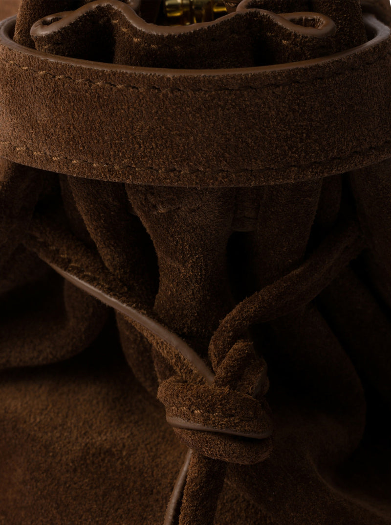 PRADA BONNIE LARGE SUEDE HANDBAG