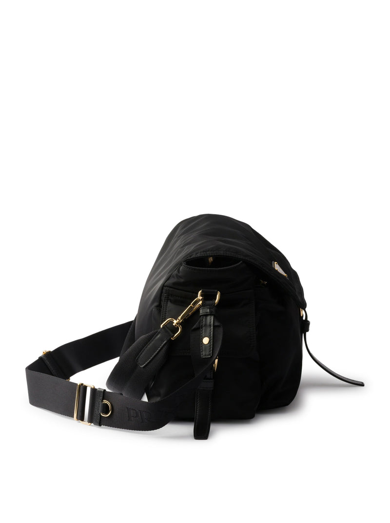 EXPLORE LARGE RE-NYLON BAG WITH FLAP