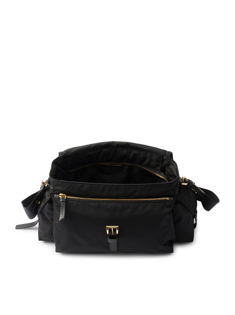 EXPLORE LARGE RE-NYLON BAG WITH FLAP