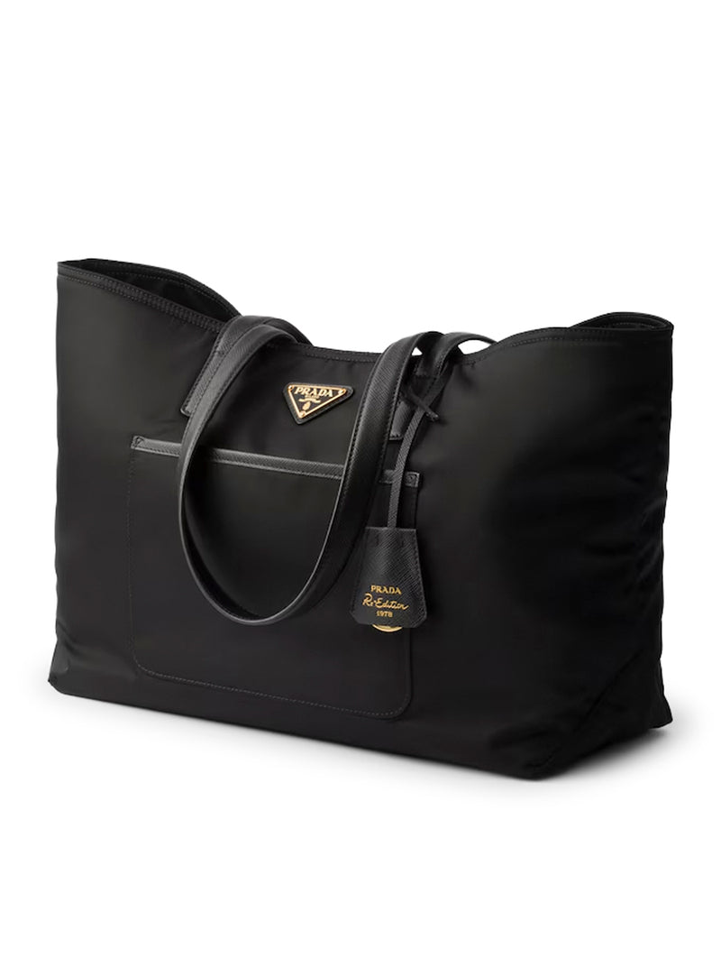 RE-EDITION 1978 MEDIUM SHOPPING BAG IN RE-NYLON AND SAFFIANO