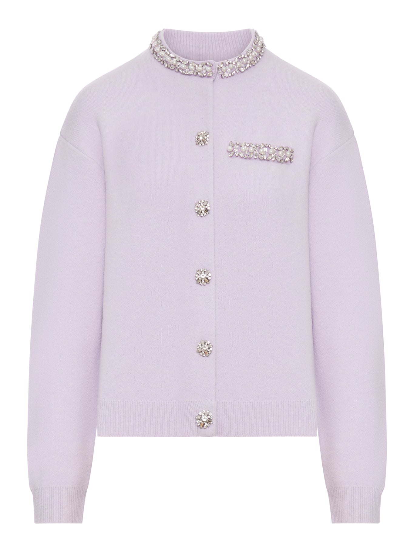 CARDIGAN WITH CRYSTAL FINISHES