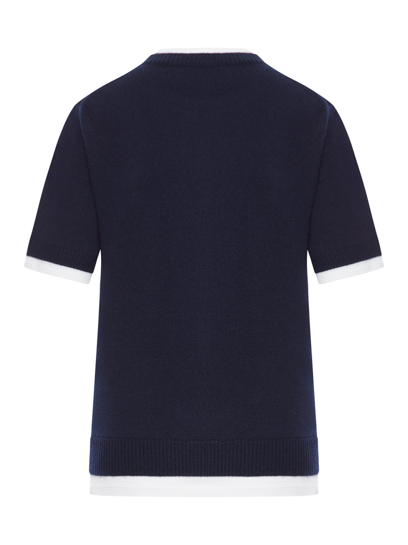 CASHMERE SHORT SLEEVE SWEATER