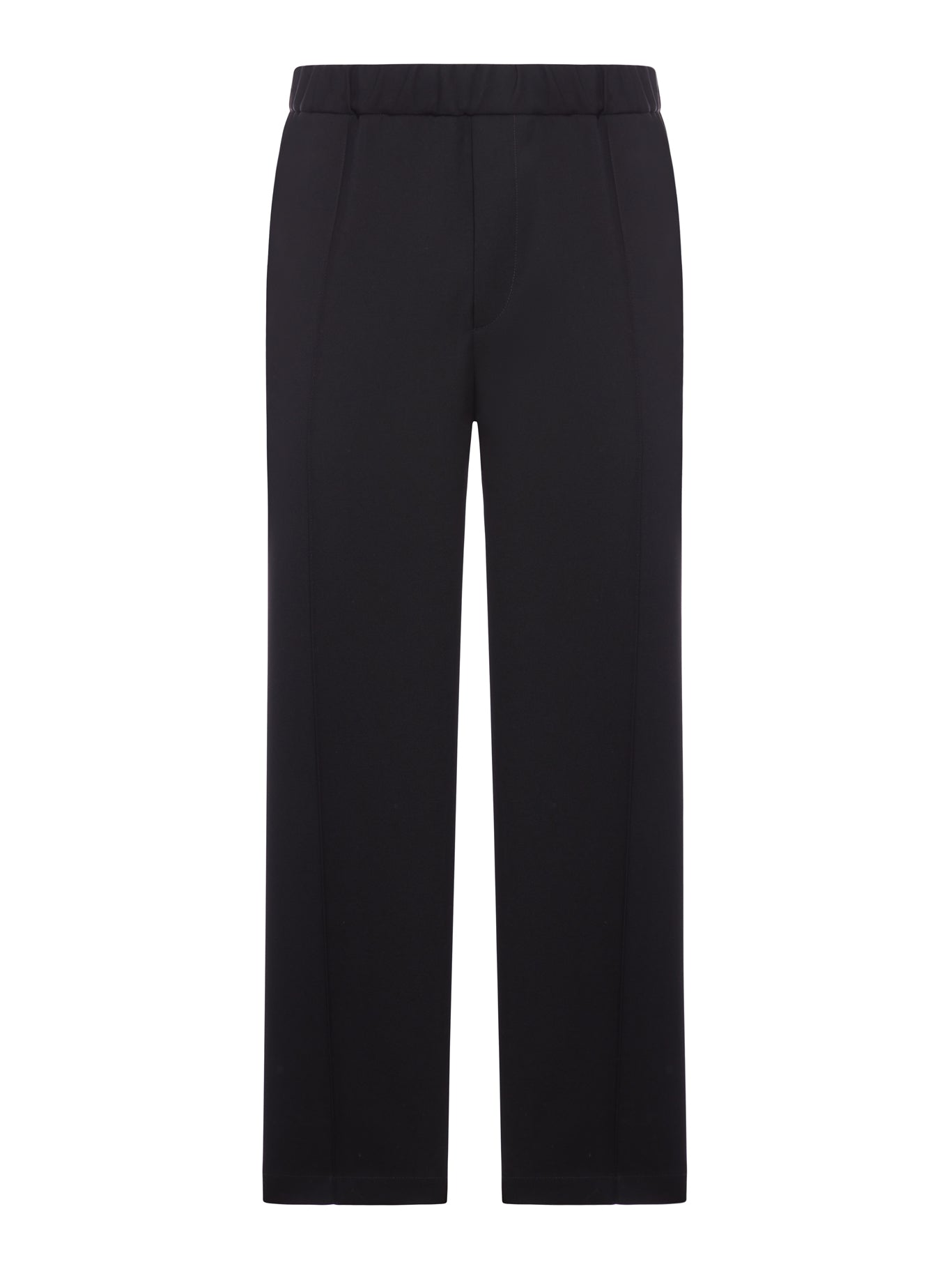 WOOL TROUSERS WITH ELASTIC WAIST