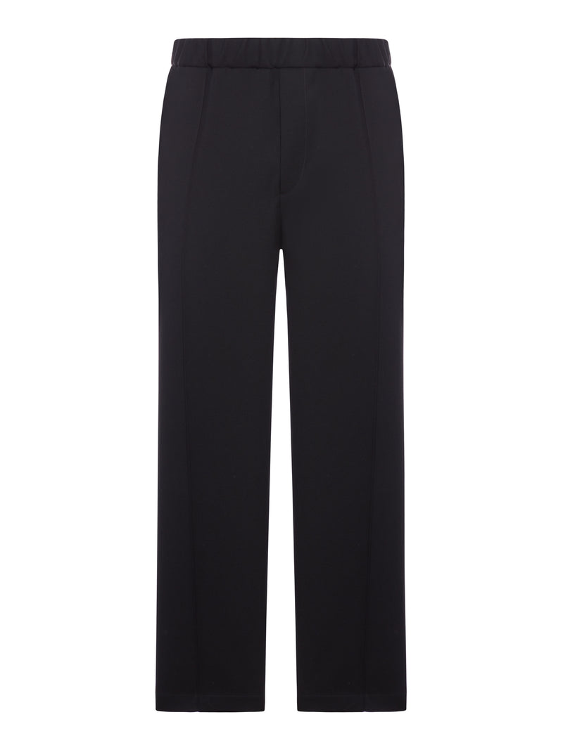 WOOL TROUSERS WITH ELASTIC WAIST