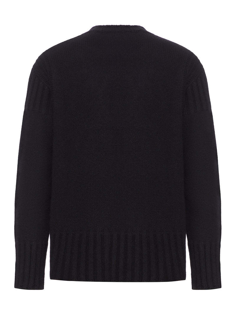 LONG-SLEEVED SWEATER IN THICK ECO CASHMERE