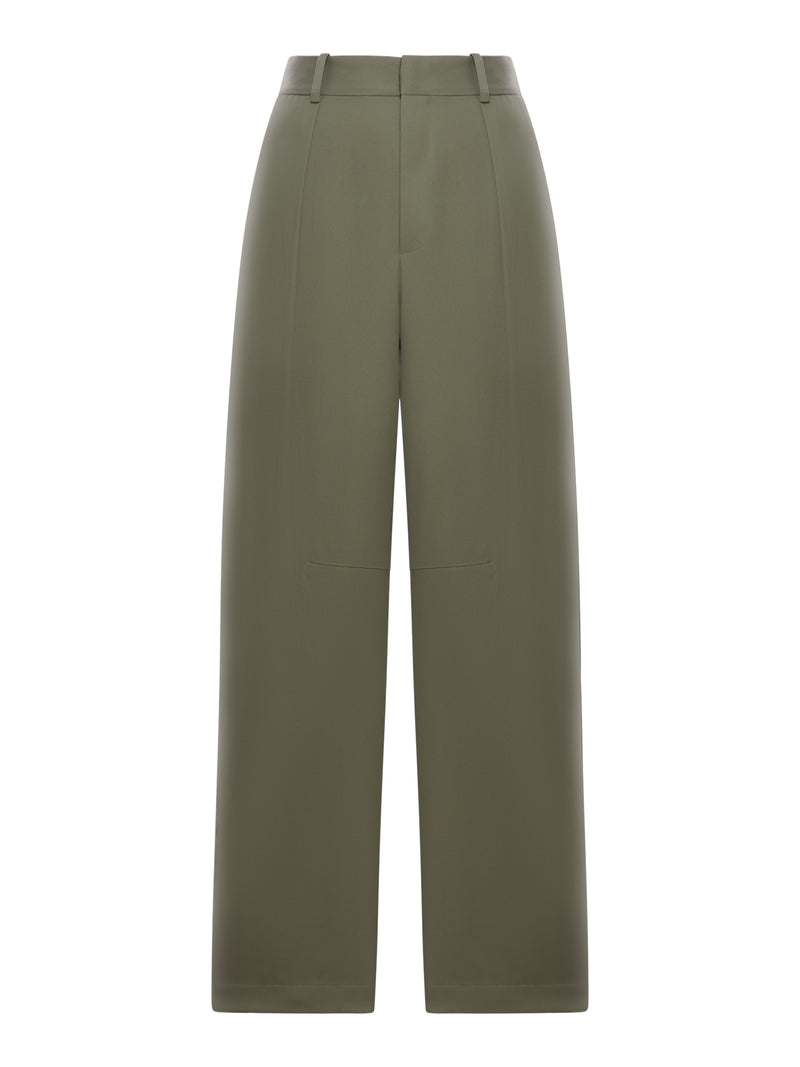BARREL COTTON AND SILK TROUSERS