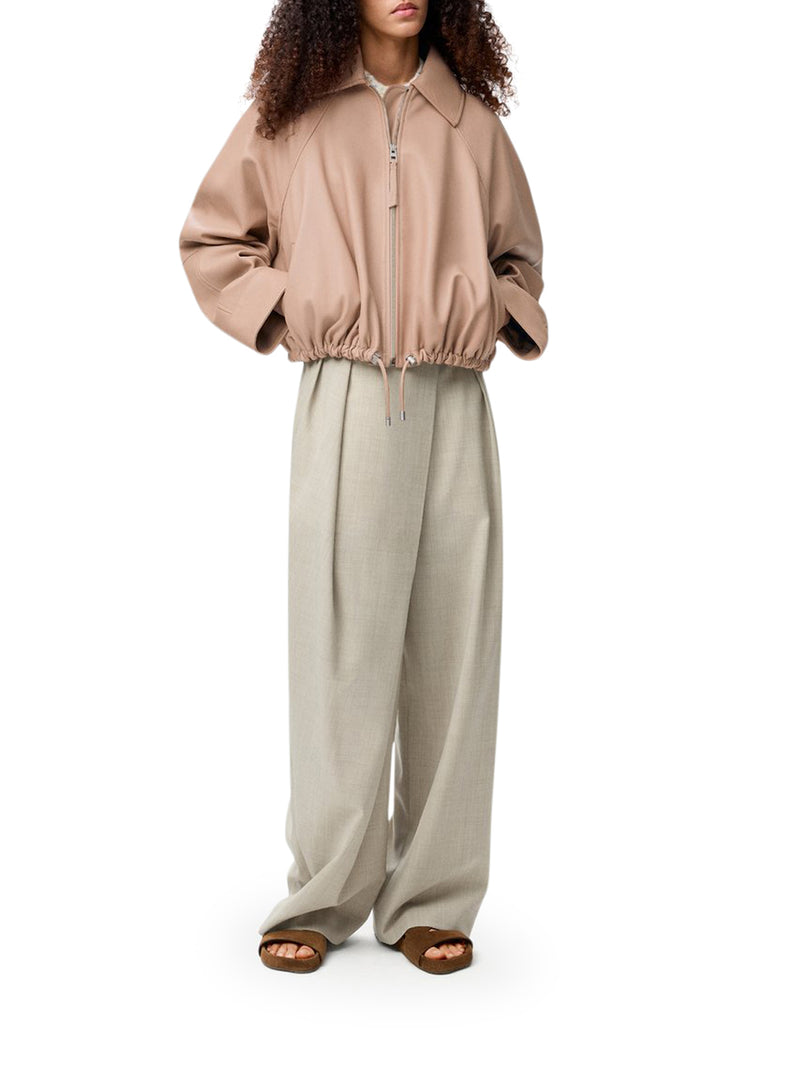 BALLOON JACKET IN NAPPA LAMBSKIN